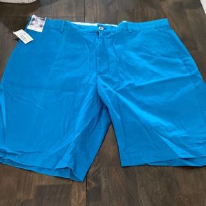 blue men's shorts sz 40 Roundtree & Yorke 40 waist 9 inseam teal blue shorts NWT